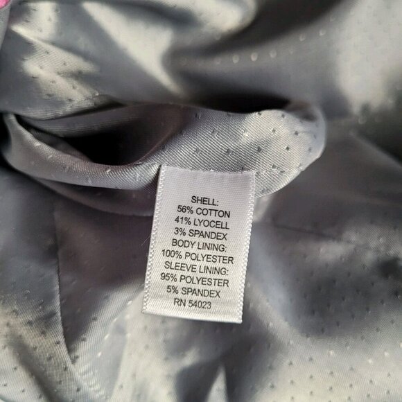 Banana Republic Womens Blazer Size 6 Gray Stretch Two Button Preppy Office Work - Picture 8 of 11